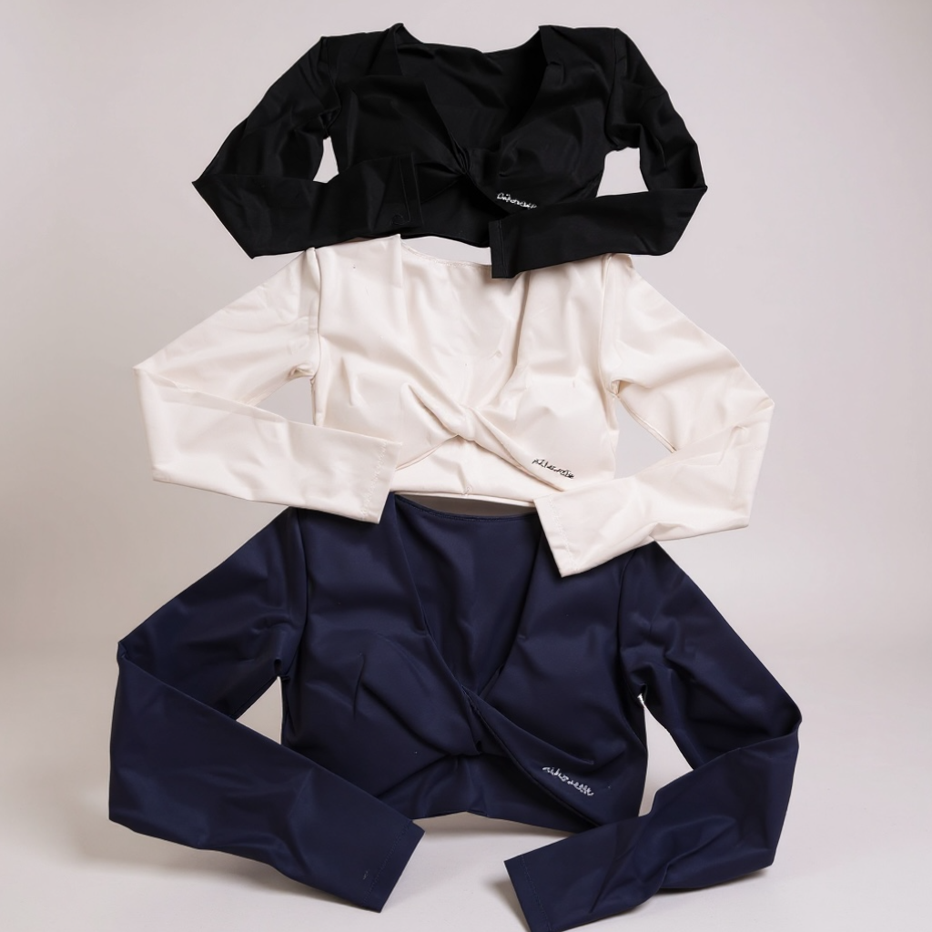 Long sleeve twist top