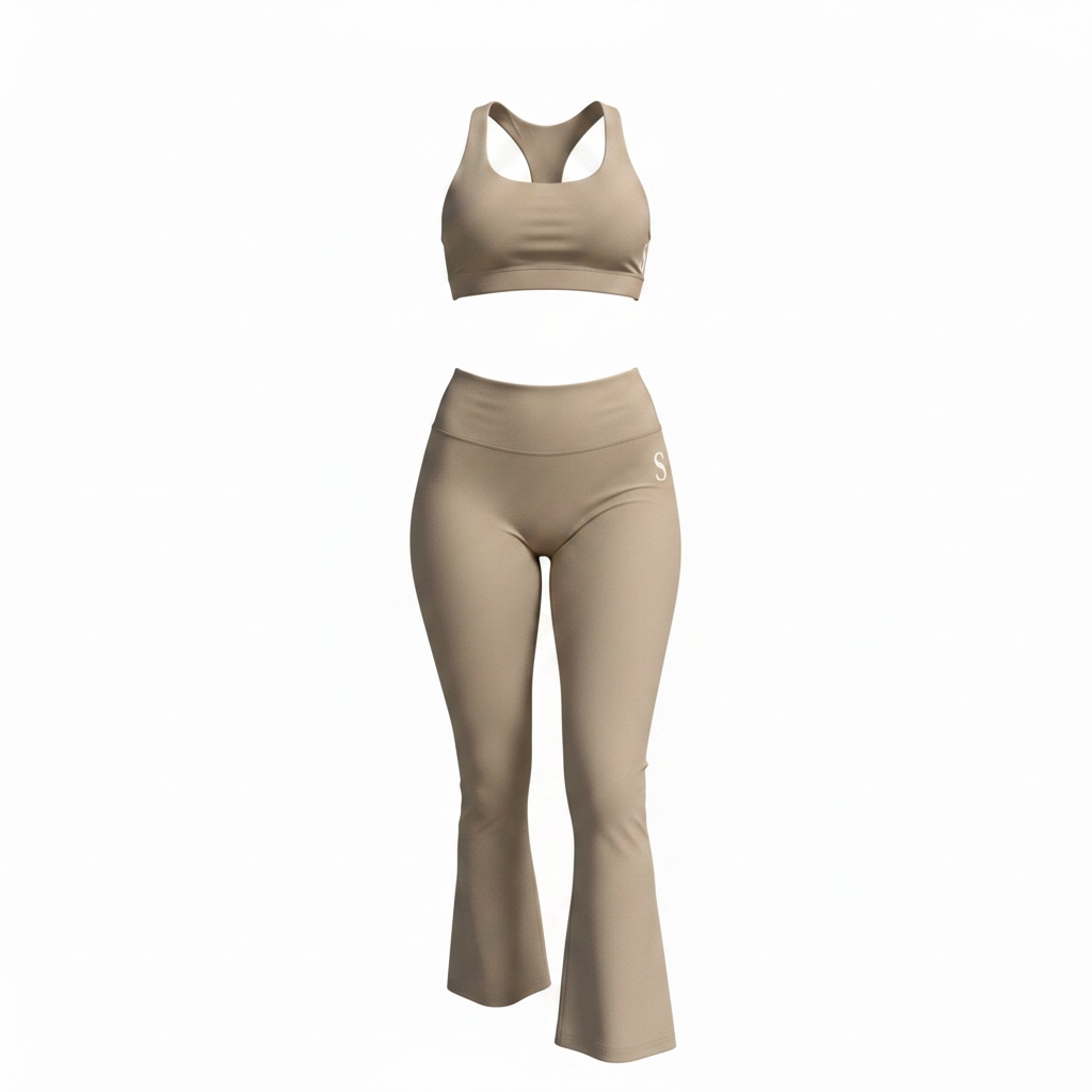 Truffle brown flare leggings