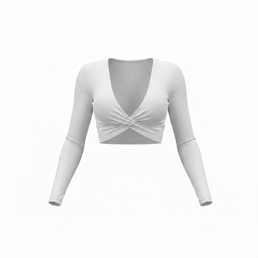 Long sleeve twist top