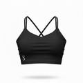 Black cross strap top